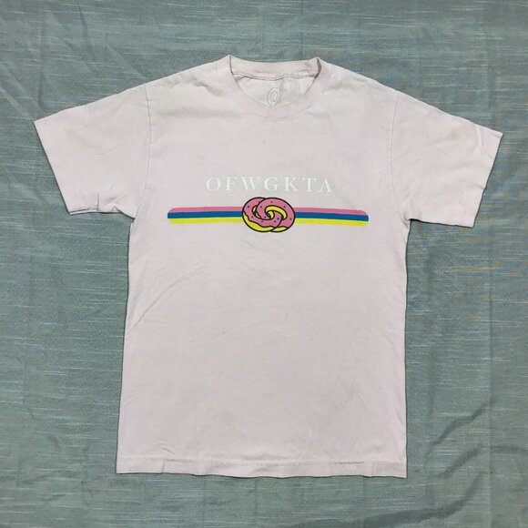 OFWGKTA Off Future Pink Graphic T-Shirt Adult SM Hip Hop Rap Music - Picture 1 of 10
